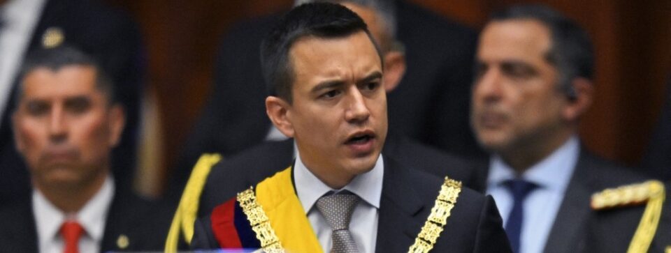 Presidente de Ecuador firmó decreto que declara al Tren de Aragua como grupo terrorista