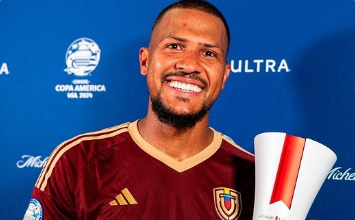 Salomón Rondón fue el segundo mejor goleador de la Copa América 2024