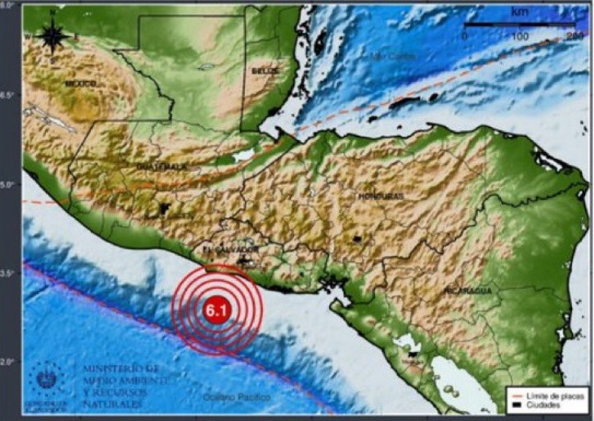 Sismo en El Salvador y Guatemala