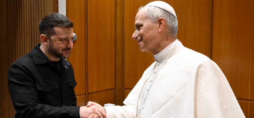 Papa León XIV se reunió con el presidente ucraniano Volodymyr Zelensky