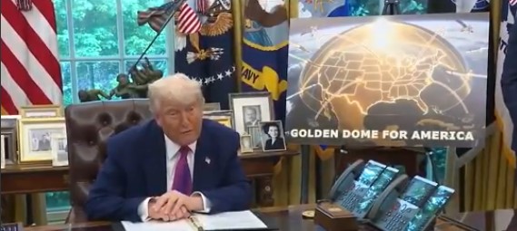 Trump anunció que pronto comenzará la construcción del "Golden Dome", un sistema de defensa antimisiles