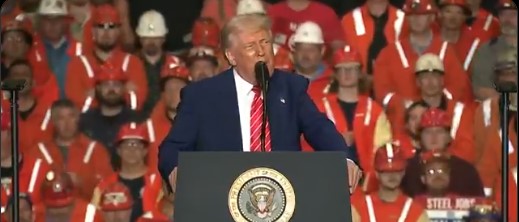 Trump anuncia que subirá los aranceles al acero del 25 % al 50 %