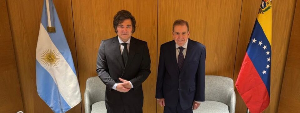 Edmundo González se reunió con Javier Milei en Madrid